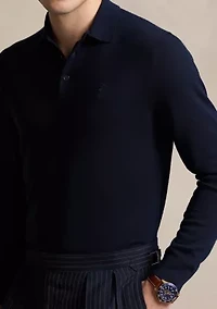 Wool Polo-Collar Sweater