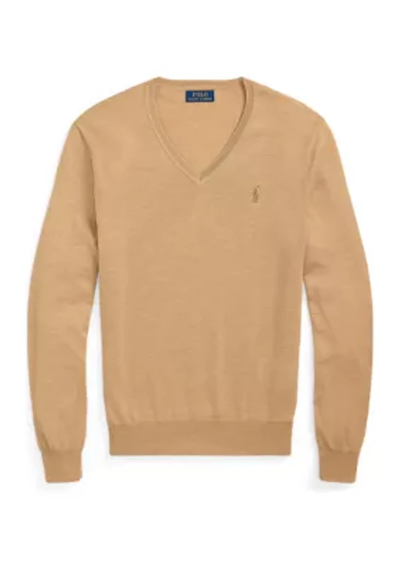 Washable Wool V-Neck Sweater