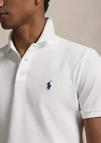 Custom Slim Fit Stretch Mesh Polo Shirt