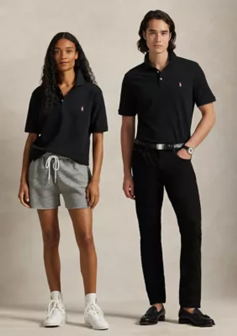 Pink Pony Stretch Mesh Polo Shirt