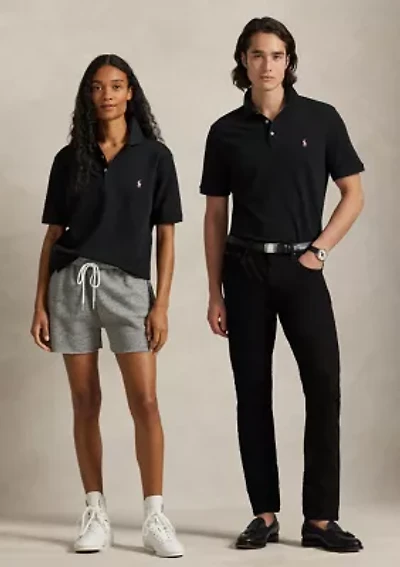 Pink Pony Stretch Mesh Polo Shirt