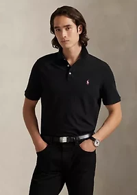 Pink Pony Stretch Mesh Polo Shirt