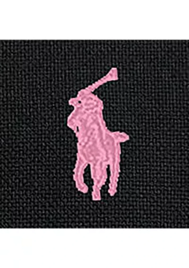 Pink Pony Stretch Mesh Polo Shirt