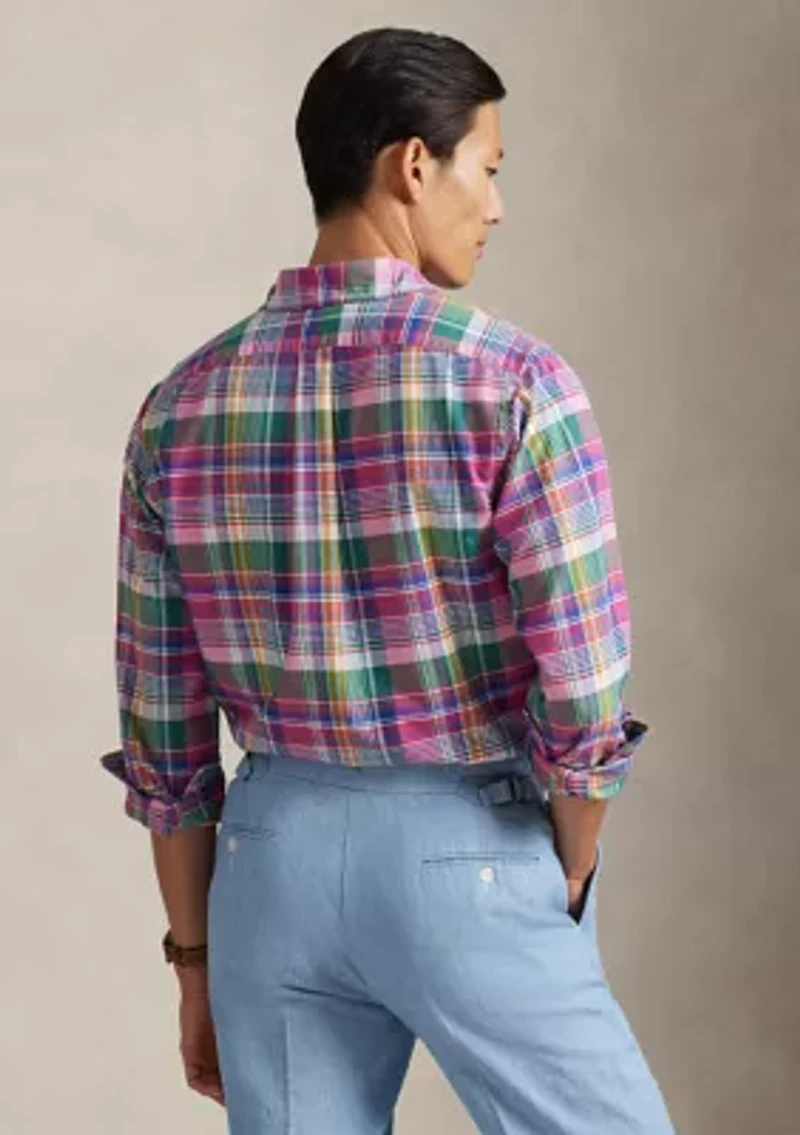 Classic Fit Striped Oxford Shirt