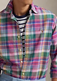 Classic Fit Striped Oxford Shirt