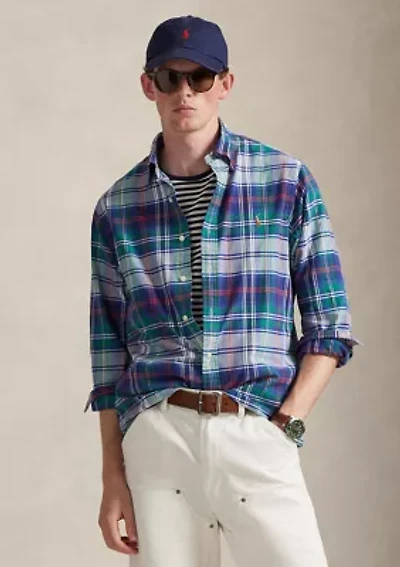 Classic Fit Striped Oxford Shirt