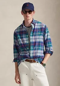 Classic Fit Striped Oxford Shirt