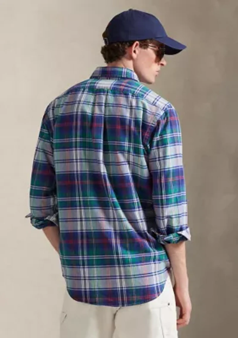 Classic Fit Striped Oxford Shirt