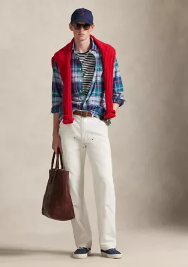 Classic Fit Striped Oxford Shirt