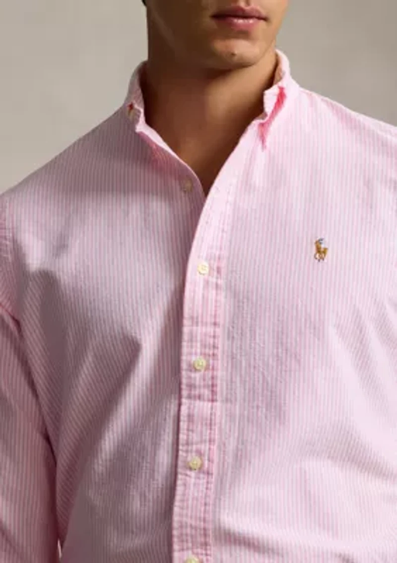 Classic Fit Striped Oxford Shirt