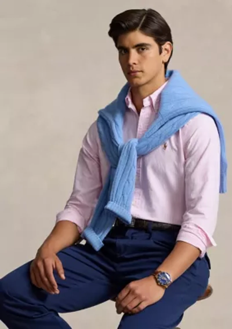 Classic Fit Striped Oxford Shirt