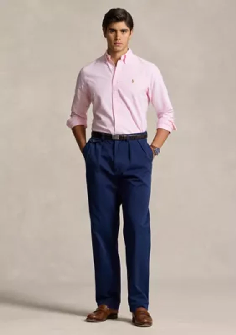Classic Fit Striped Oxford Shirt