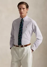 Classic Fit Striped Oxford Shirt