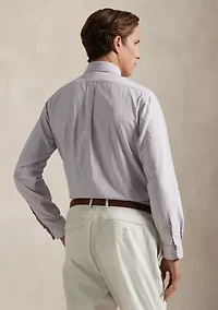 Classic Fit Striped Oxford Shirt