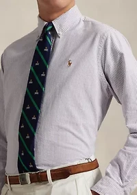 Classic Fit Striped Oxford Shirt