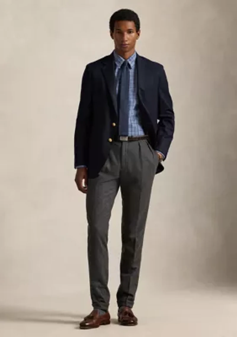 Classic Fit Plaid Brushed Oxford Shirt