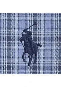 Classic Fit Plaid Brushed Oxford Shirt