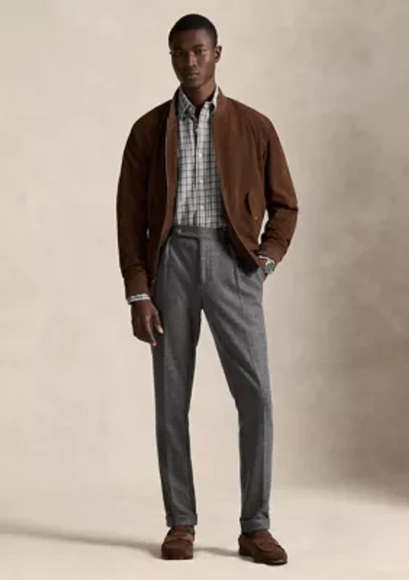 Classic Fit Plaid Brushed Oxford Shirt