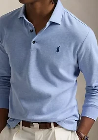 Luxury Jersey Polo-Collar Pullover