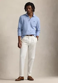 Luxury Jersey Polo-Collar Pullover