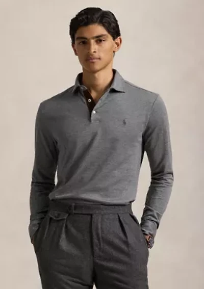 Custom Slim Fit Herringbone Polo Shirt