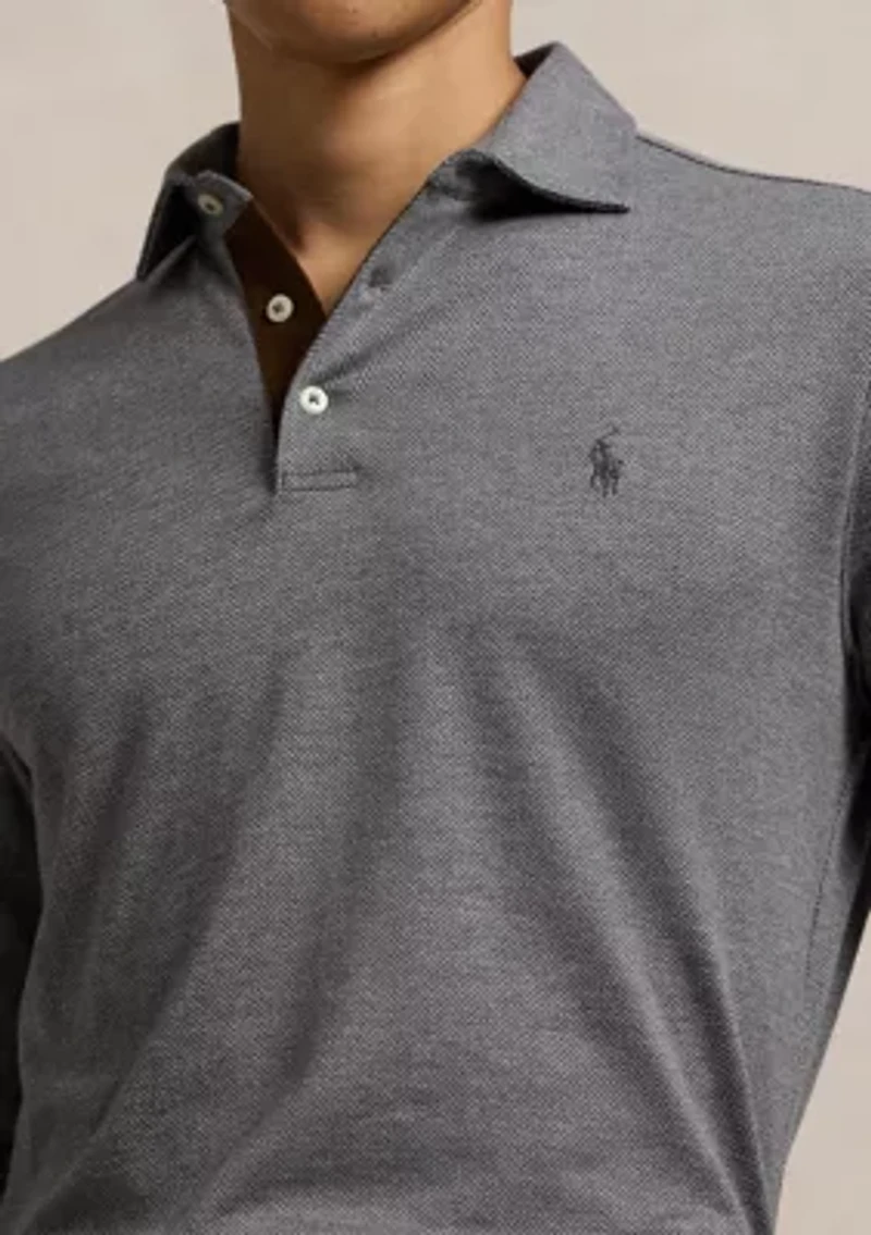 Custom Slim Fit Herringbone Polo Shirt