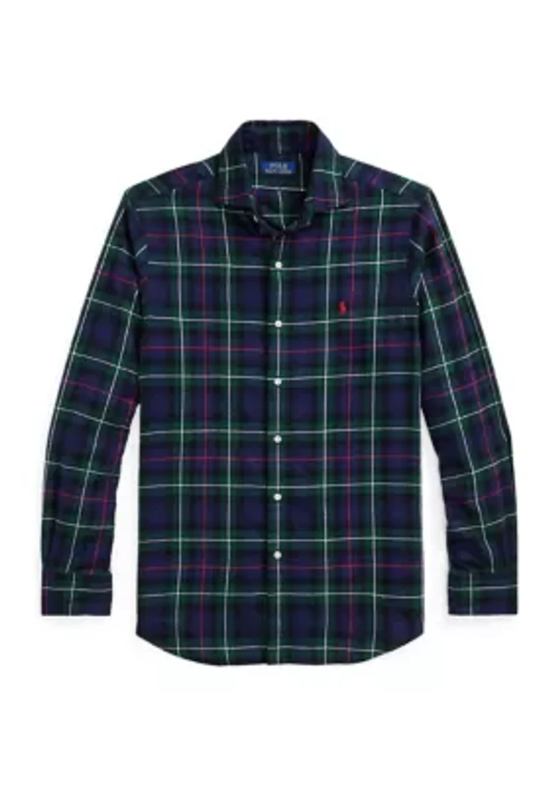Classic Fit Plaid Twill Shirt