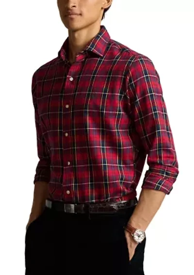Classic Fit Plaid Twill Shirt