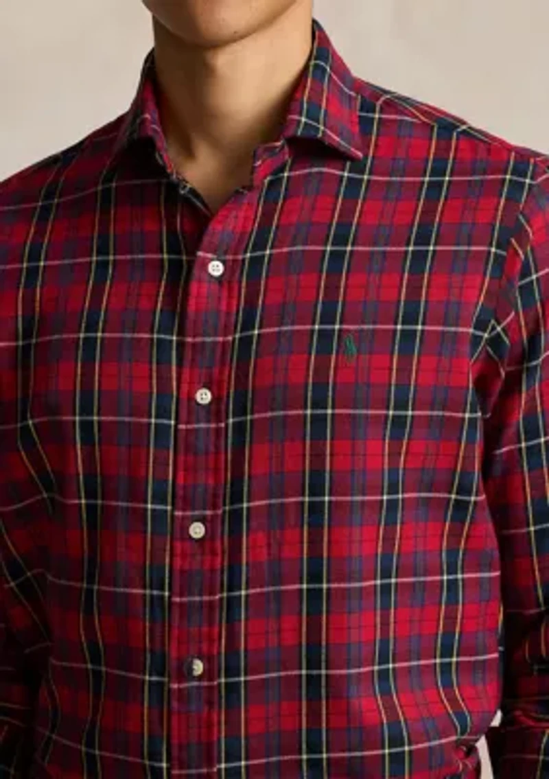 Classic Fit Plaid Twill Shirt