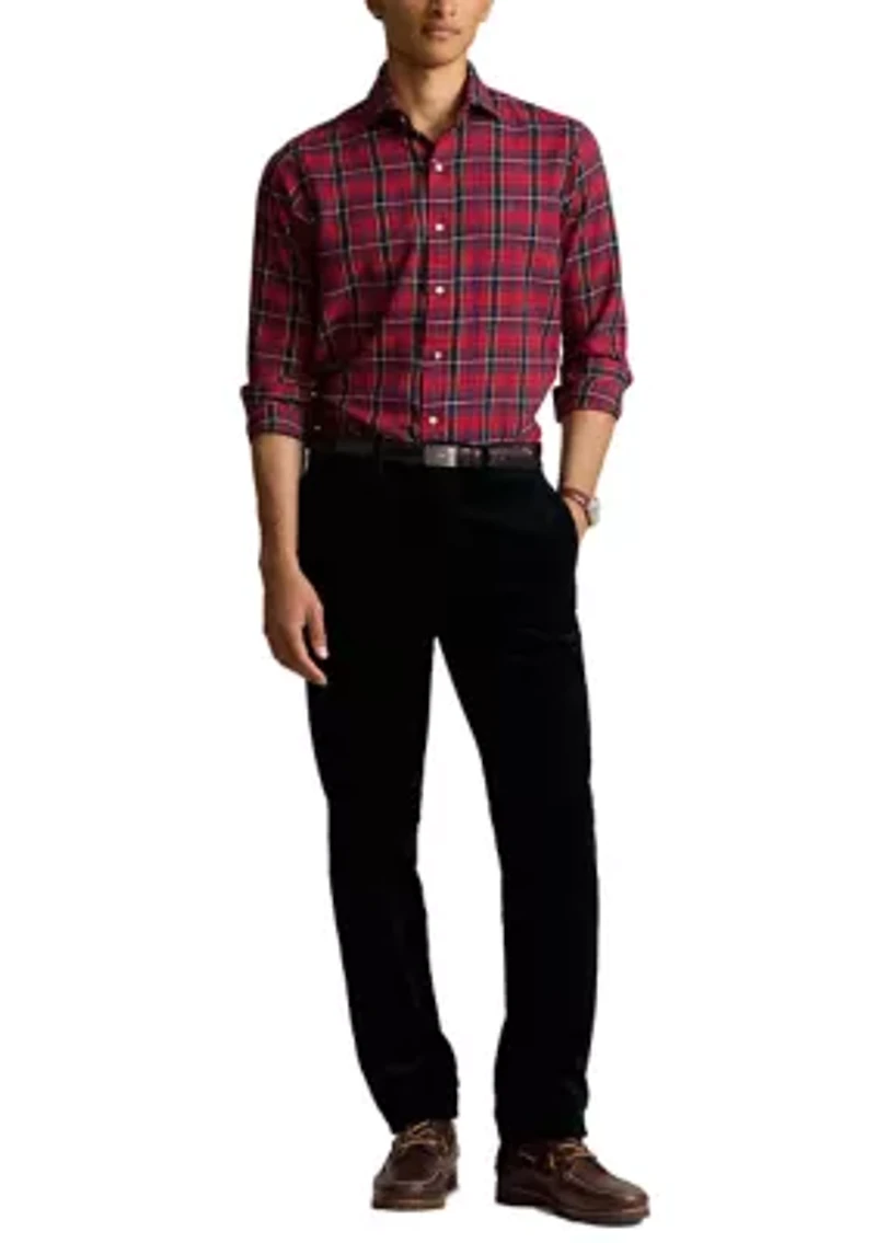 Classic Fit Plaid Twill Shirt
