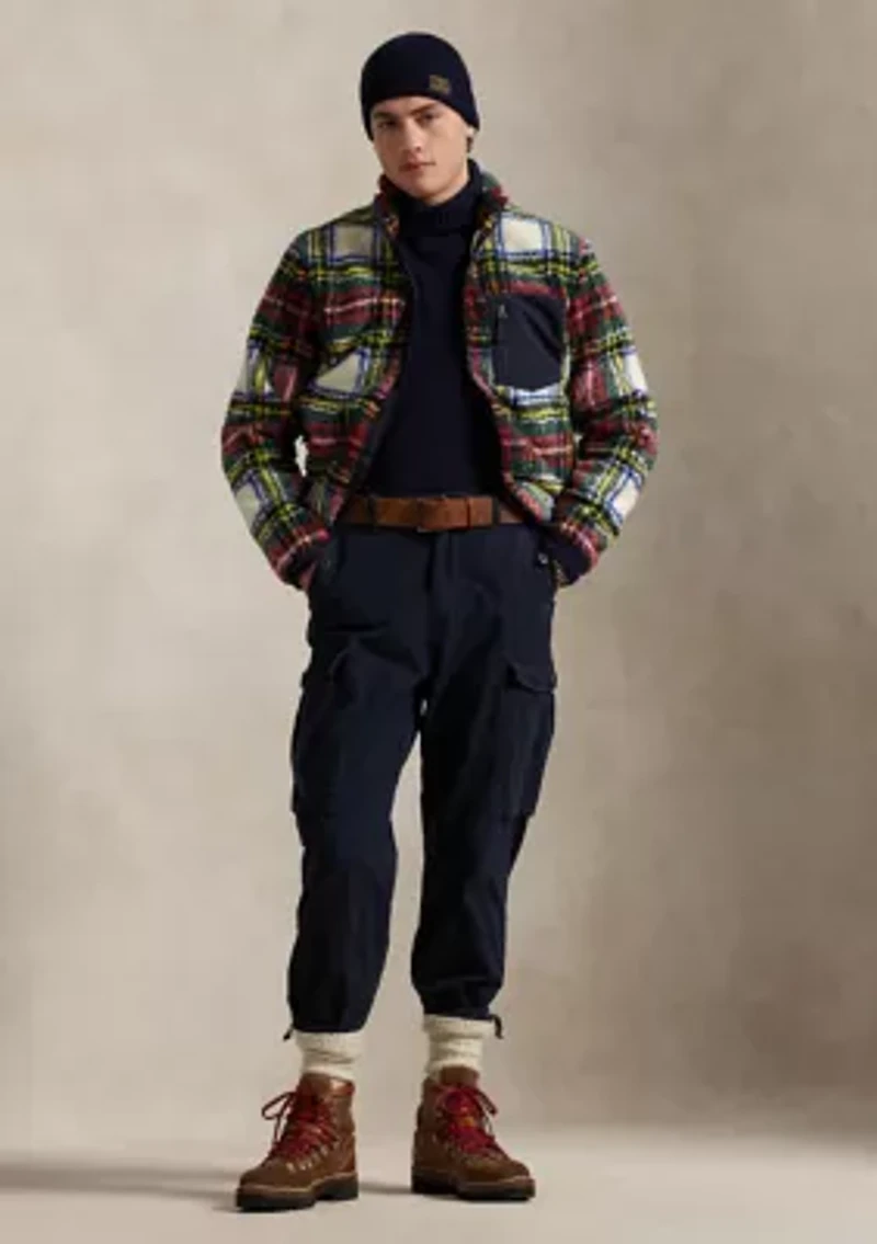 Plaid Pile Fleece Hybrid Jacket