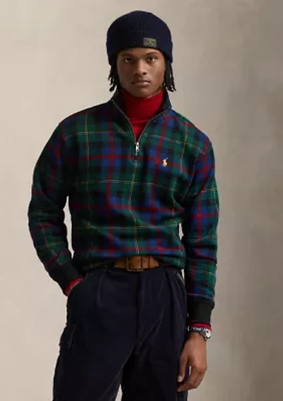 Plaid Sueded Fleece Pullover