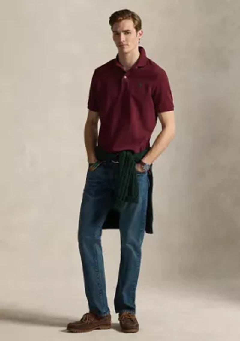 Classic Fit Stretch Mesh Polo Shirt