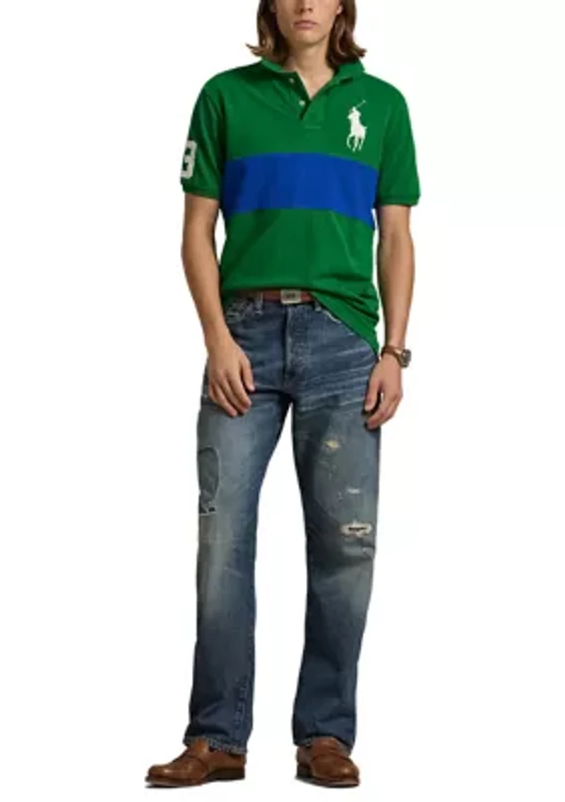 Classic Fit Big Pony Mesh Polo Shirt