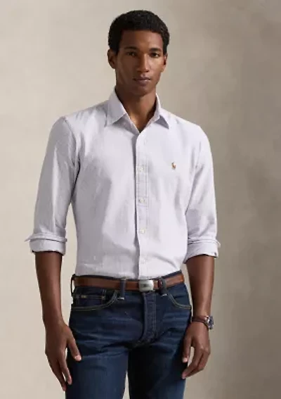 Men's Custom Fit Striped Oxford Shirt