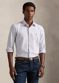 Men's Custom Fit Striped Oxford Shirt