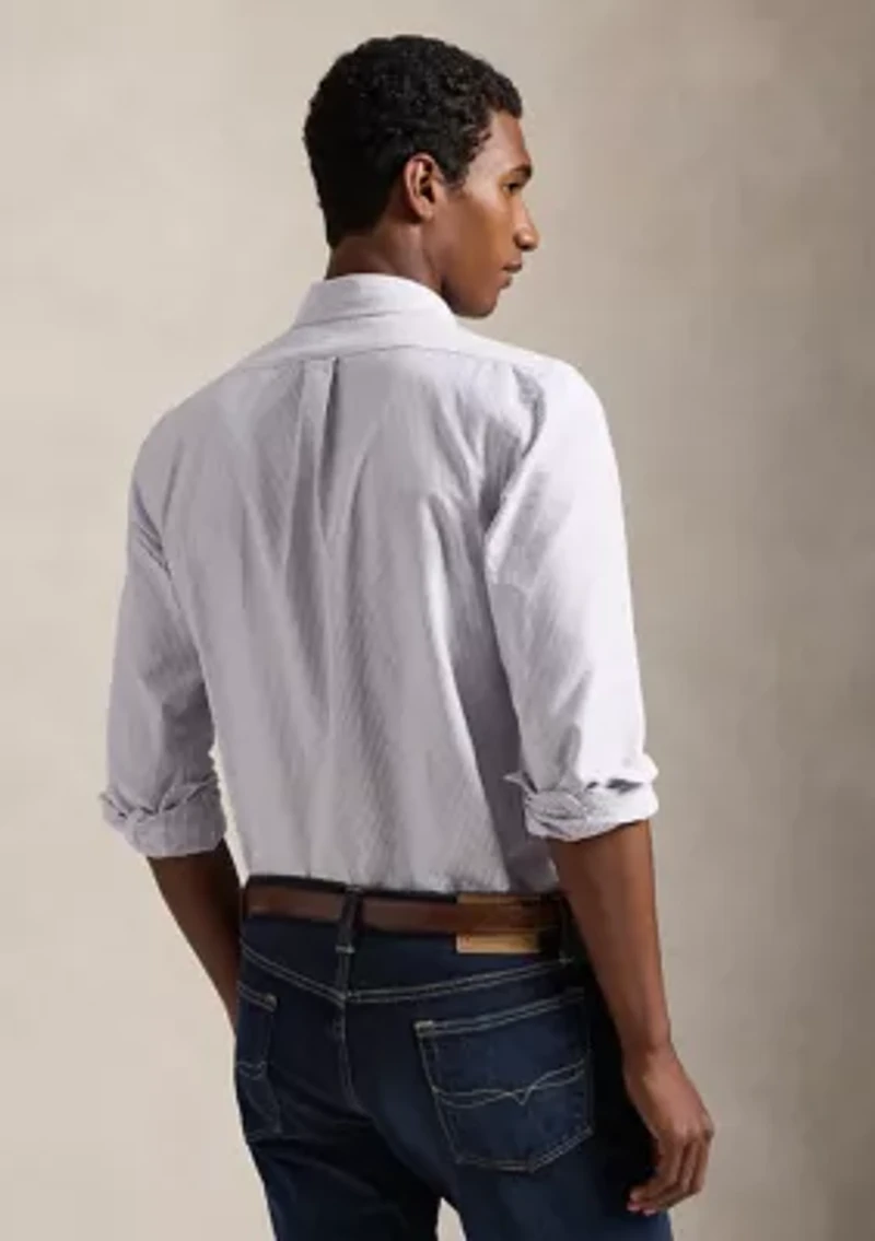 Men's Custom Fit Striped Oxford Shirt