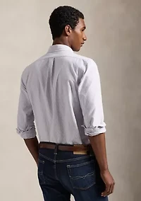 Men's Custom Fit Striped Oxford Shirt