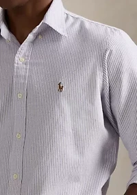 Men's Custom Fit Striped Oxford Shirt
