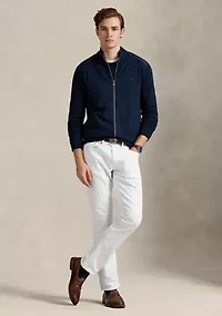 Hybrid Full-Zip Mock neck Sweater