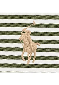 Men's Custom Slim Fit Striped Mesh Polo Shirt