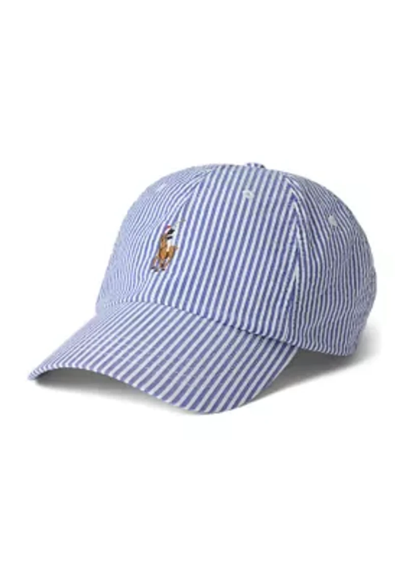 Seersucker Ball Cap