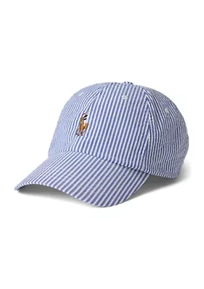 Seersucker Ball Cap