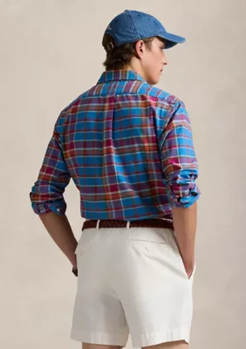 Classic Fit Plaid Oxford Shirt