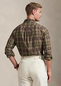 Men's Classic Fit Plaid Performance Shirt