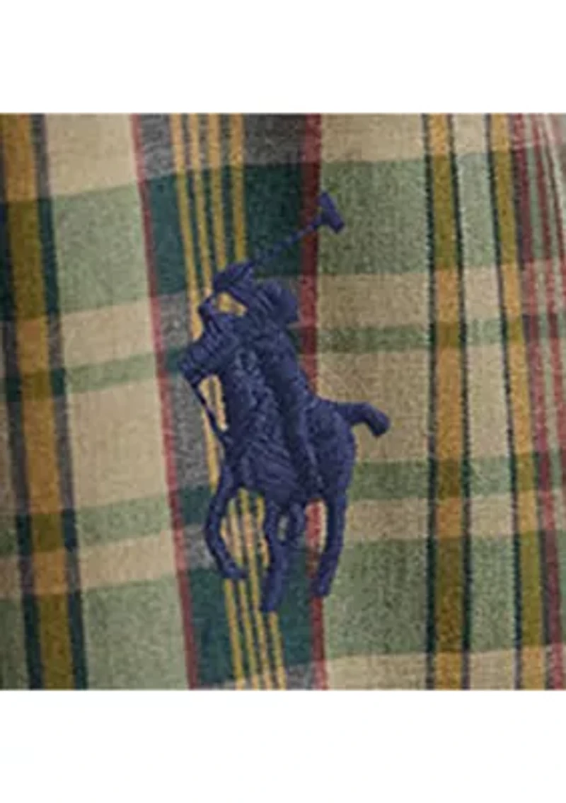 Men's Classic Fit Plaid Performance Shirt