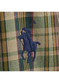 Men's Classic Fit Plaid Performance Shirt