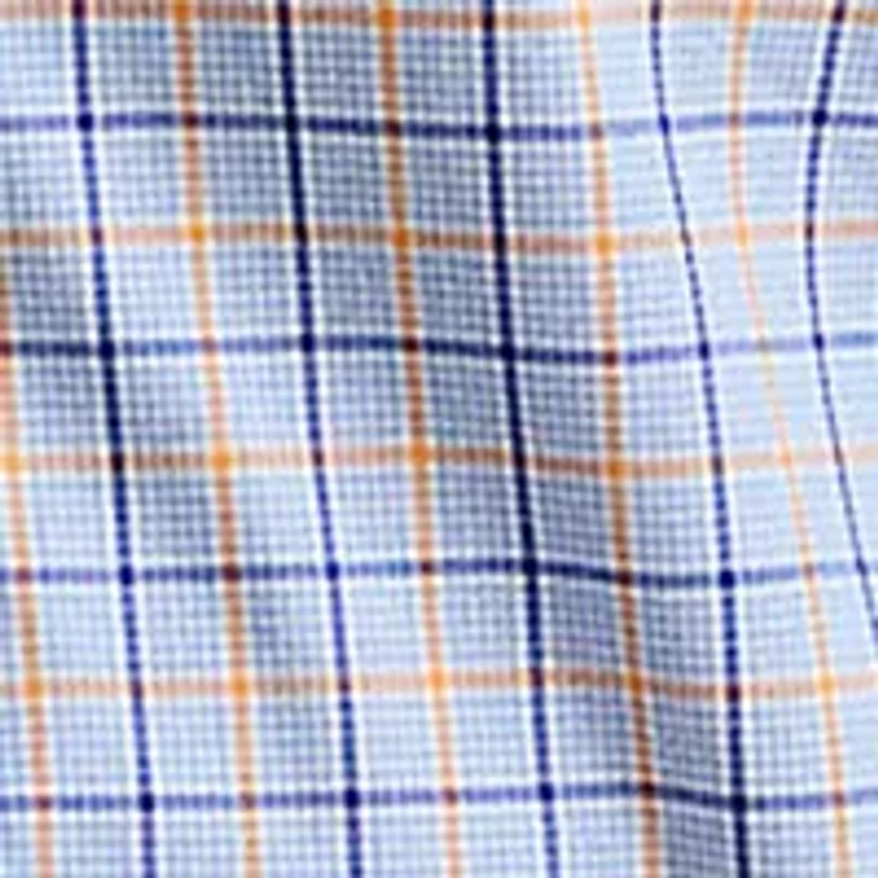 Classic Fit Plaid Stretch Poplin Shirt