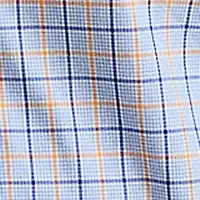Classic Fit Plaid Stretch Poplin Shirt
