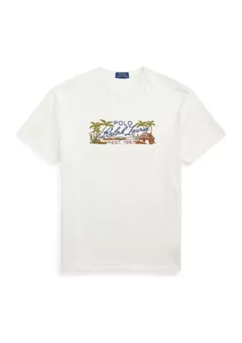 Classic Fit Embroidered Jersey T-Shirt